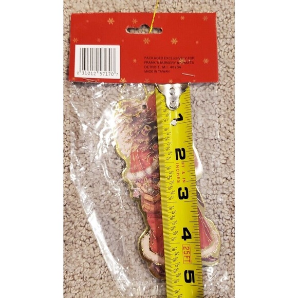 Vintage Made in Taiwan Christmas Santa Ornaments Sealed in Packages #6 - Picture 8 of 13